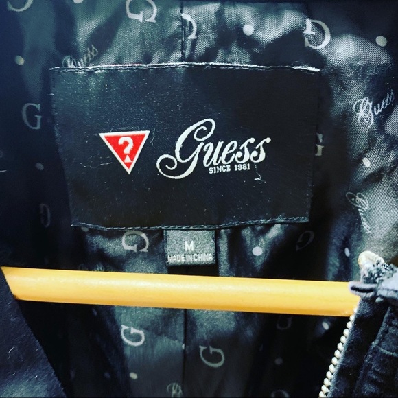 Guess Black Zip up Jacket - Picture 2 of 3